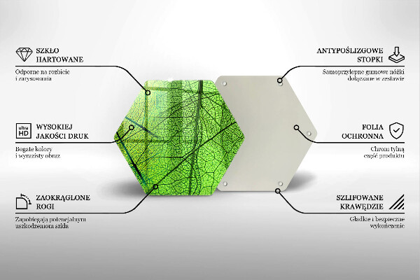 Tocător de bucătărie Venele frunzelor naturii