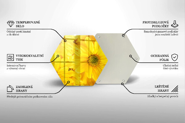 Tocător de bucătărie Petale de flori