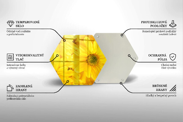 Tocător de bucătărie Petale de flori