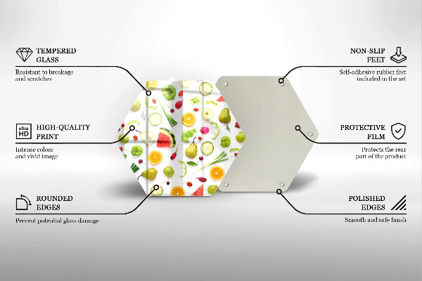 Tocător de bucătărie Model de fructe și legume