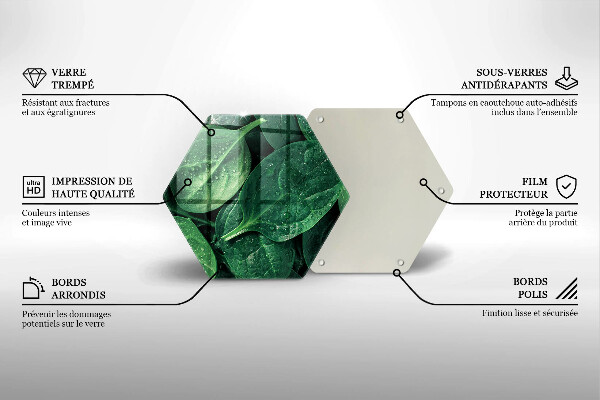 Tocător de bucătărie Frunze de busuioc