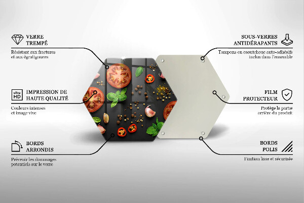 Tocător de bucătărie Roșii și condimente