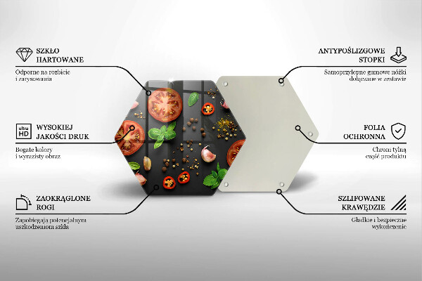 Tocător de bucătărie Roșii și condimente