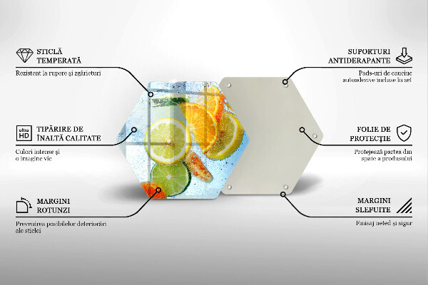 Tocător de bucătărie Apă de citrice suculentă