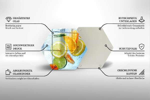 Tocător de bucătărie Apă de citrice suculentă