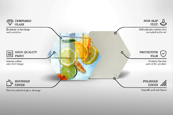 Tocător de bucătărie Apă de citrice suculentă