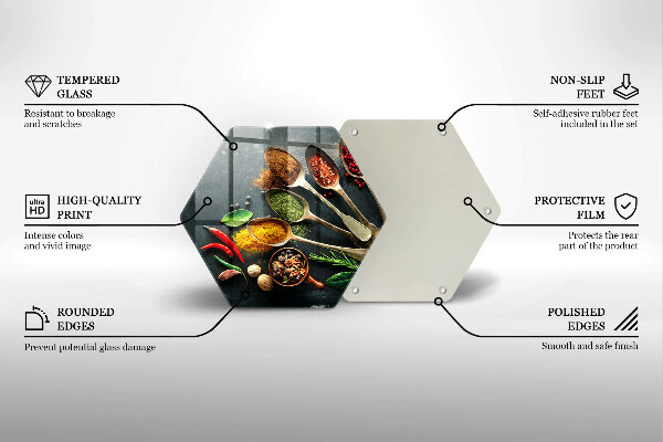 Tocător sticlă Linguri de bucătărie de condimente