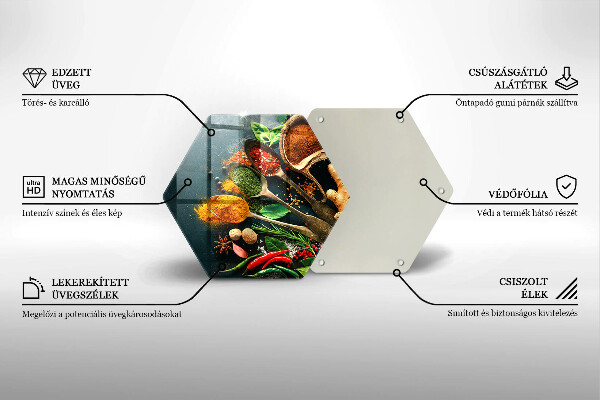 Tocător sticlă Linguri de condimente de bucătărie