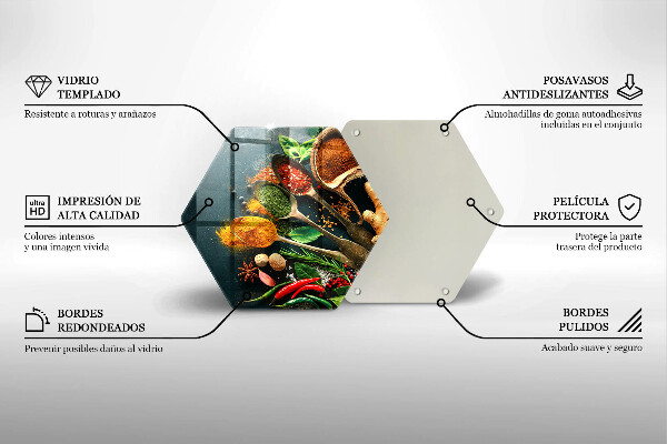 Tocător sticlă Linguri de condimente de bucătărie