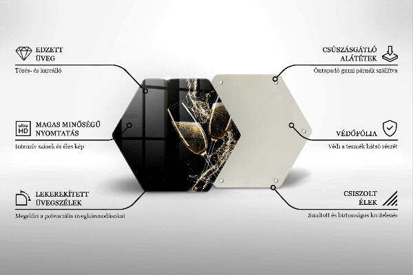 Tocător sticlă Pahare de șampanie
