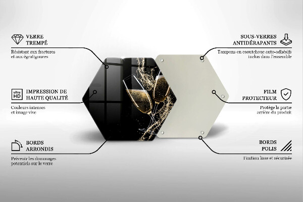 Tocător sticlă Pahare de șampanie