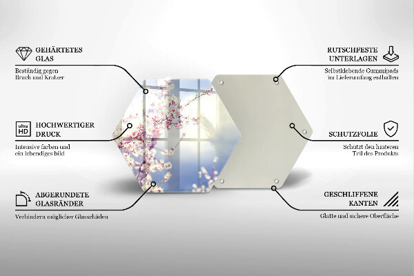Tocător sticlă Copac înflorit