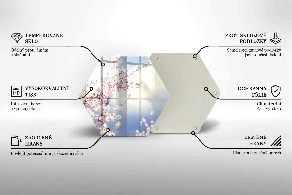 Tocător sticlă Copac înflorit
