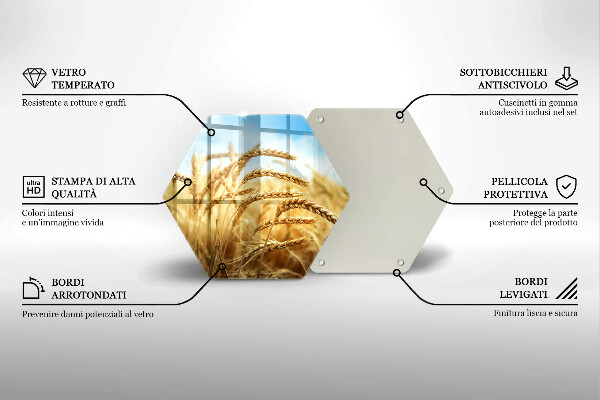 Tocător sticlă Spice de cereale în câmp