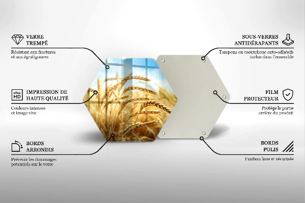 Tocător sticlă Spice de cereale în câmp