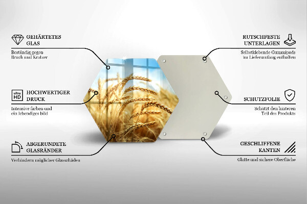 Tocător sticlă Spice de cereale în câmp