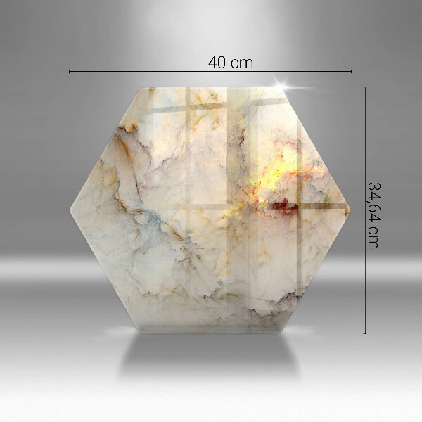 Tocător sticlă Textura de marmură cu aur