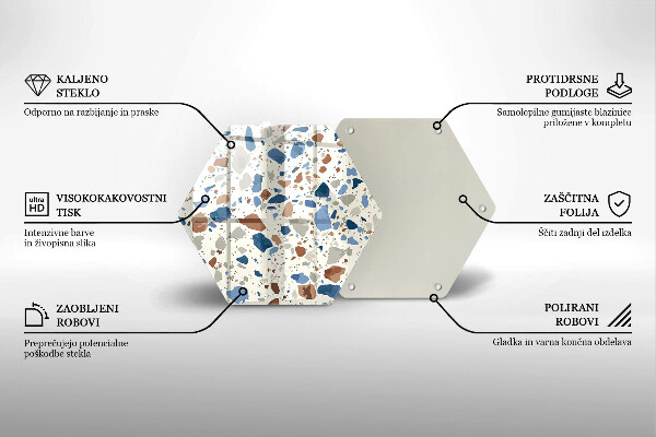 Tocător sticlă Gresie decorativa