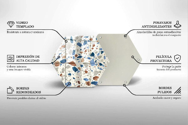 Tocător sticlă Gresie decorativa