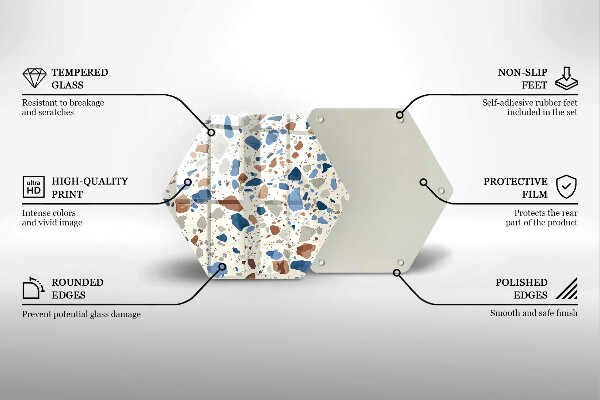 Tocător sticlă Gresie decorativa