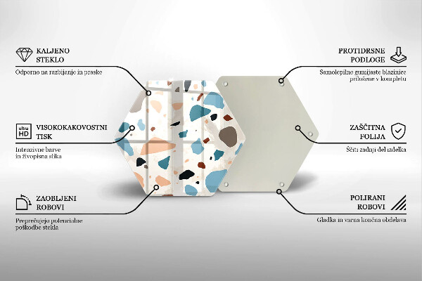 Tocător sticlă Gresie decorativa