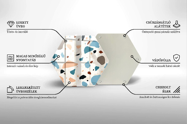 Tocător sticlă Gresie decorativa