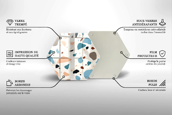 Tocător sticlă Gresie decorativa