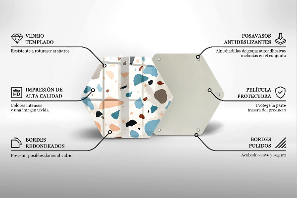 Tocător sticlă Gresie decorativa