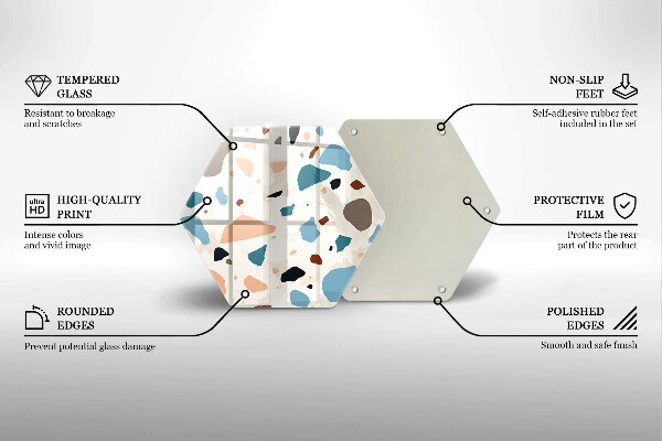 Tocător sticlă Gresie decorativa