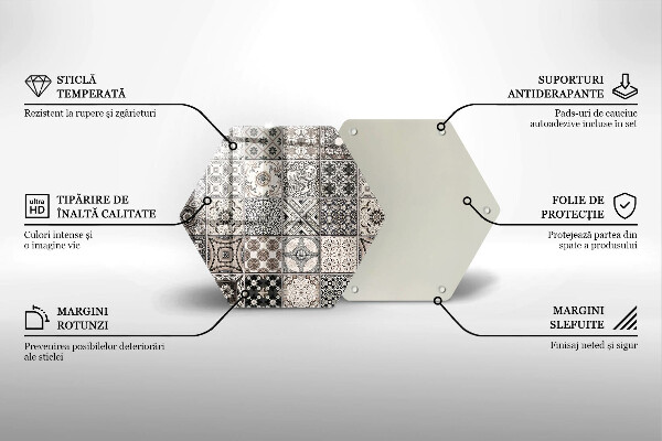 Tocător de bucătărie Placi decorative