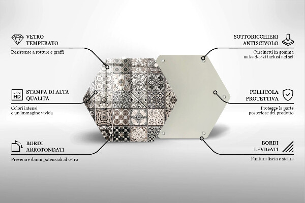 Tocător de bucătărie Placi decorative