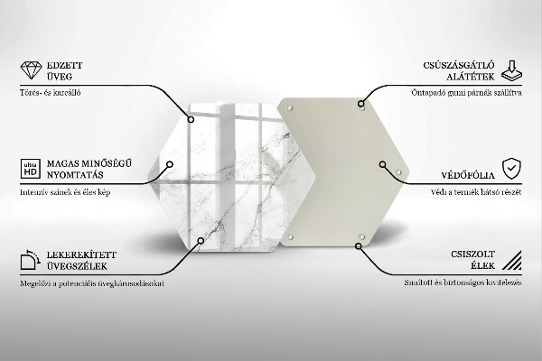 Tocător de bucătărie Textura eleganta de marmura