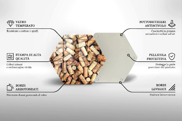 Tocător de bucătărie Model fără sudură pentru dopuri de vin