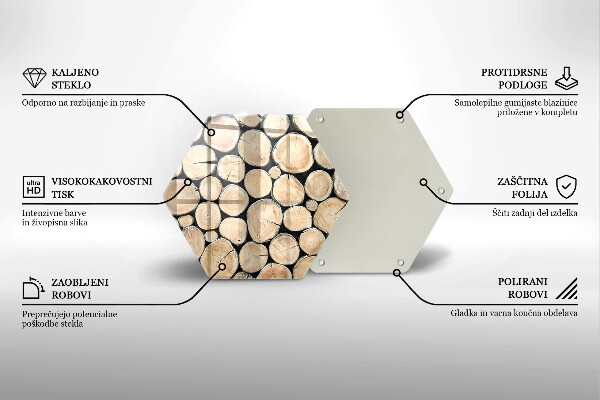 Tocător de bucătărie Trunchiuri de copaci din lemn