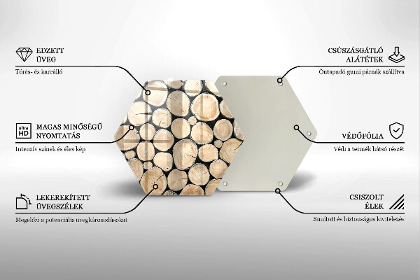 Tocător de bucătărie Trunchiuri de copaci din lemn