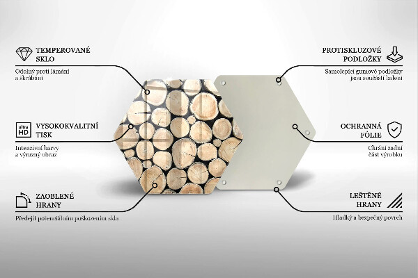 Tocător de bucătărie Trunchiuri de copaci din lemn