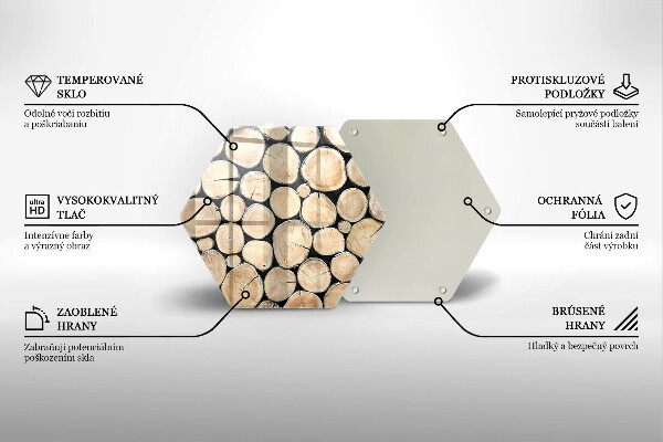 Tocător de bucătărie Trunchiuri de copaci din lemn