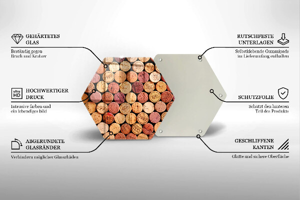 Tocător de bucătărie Model pentru dopuri de vin