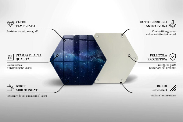 Tocător de bucătărie Spațiu și stele