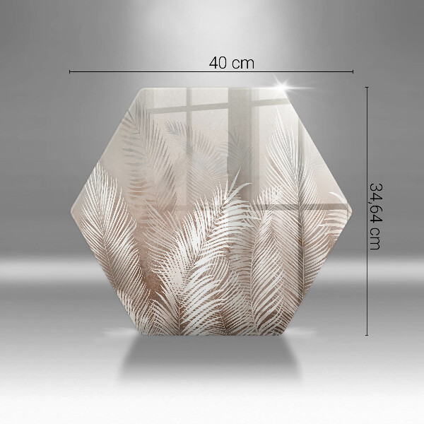 Tocător sticlă Frunze de vegetație boho
