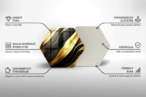 Tocător sticlă Abstracție elegantă