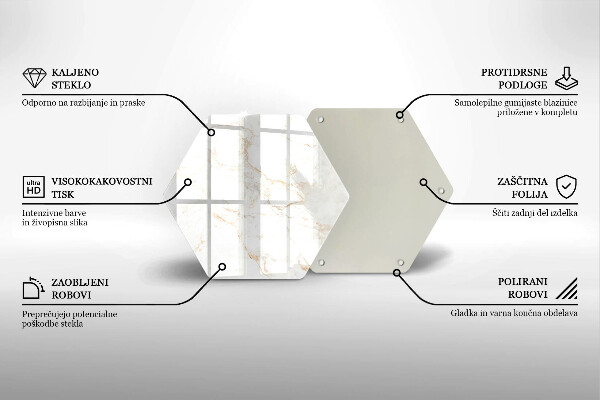 Tocător sticlă Piatra de marmura eleganta