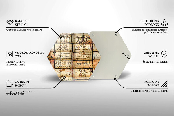 Tocător de bucătărie dopuri de vin vechi