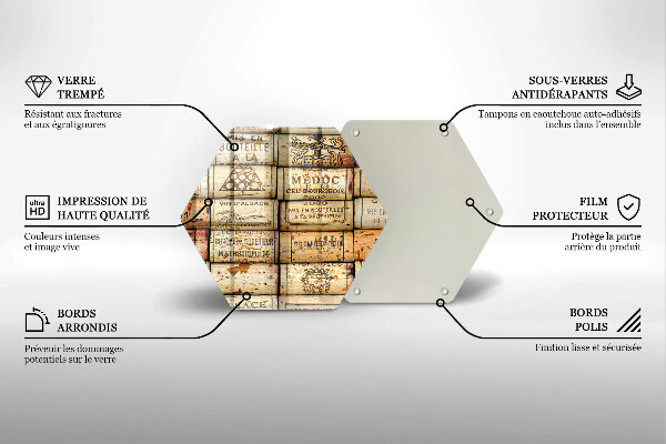 Tocător de bucătărie dopuri de vin vechi