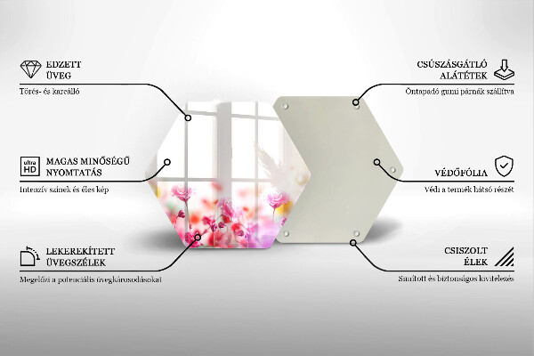 Tocător sticlă Lunca de flori