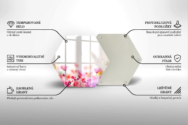 Tocător sticlă Lunca de flori