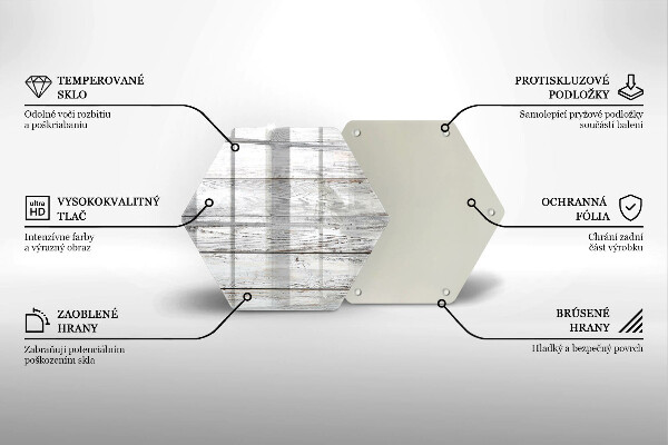 Tocător sticlă Scânduri de lemn strălucitoare