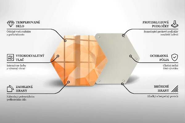 Tocător sticlă Fundal geometric