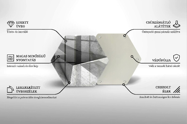 Tocător sticlă Abstracție concretă
