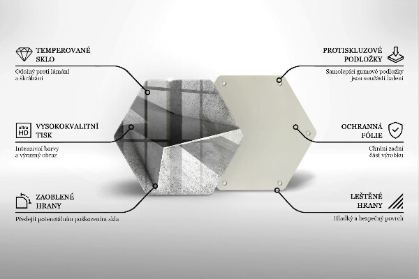 Tocător sticlă Abstracție concretă